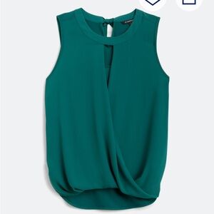 Mixed material blouse